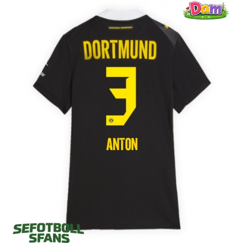 Borussia Dortmund Waldemar Anton #3 Bortatröja Kvinnor 2026-27 Kortärmad